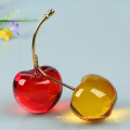 crystal Cherry for gift glass decoration